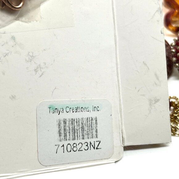 VINTAGE MODERN RED AMBER TONE MYSTERY JEWELRY LOT NECKLACES EARRINGS AVON - Picture 11 of 12